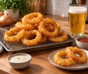 how to make beer battered onion rings