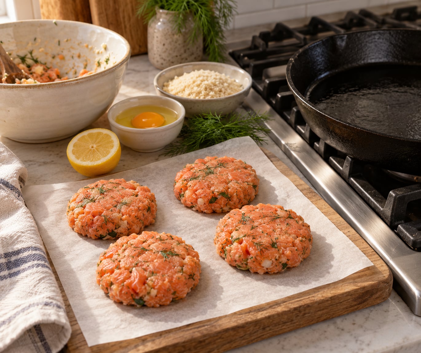 how to make salmon burgers