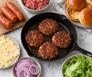 how to make chorizo burgers