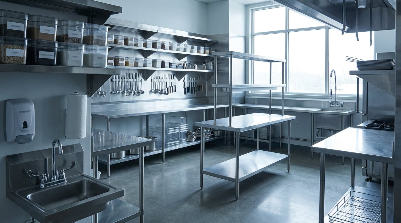 what to look for in a clean restaurant kitchen