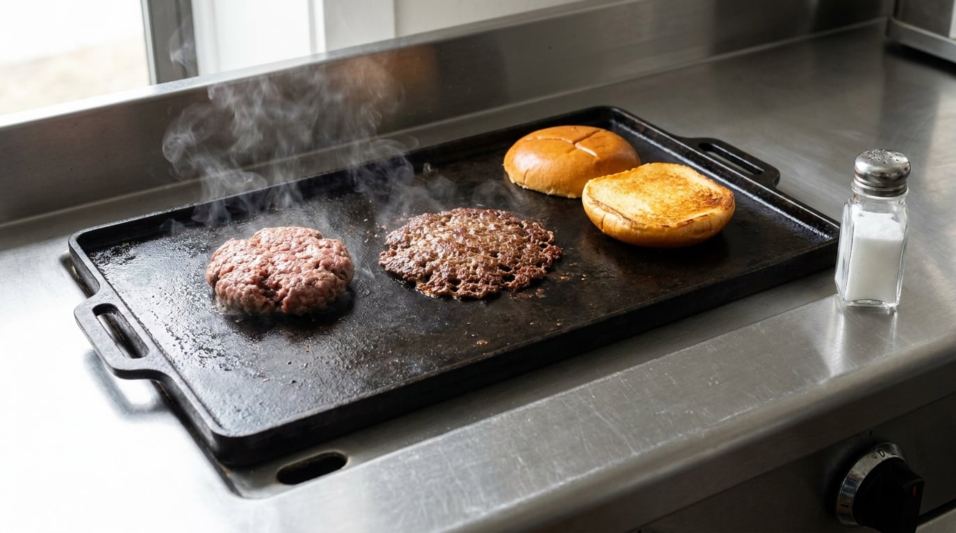 why restaurant burgers taste different than homemade