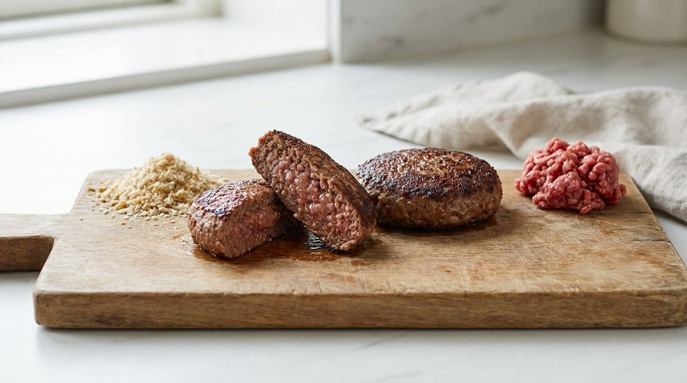 how to make burgers with breadcrumbs vs without