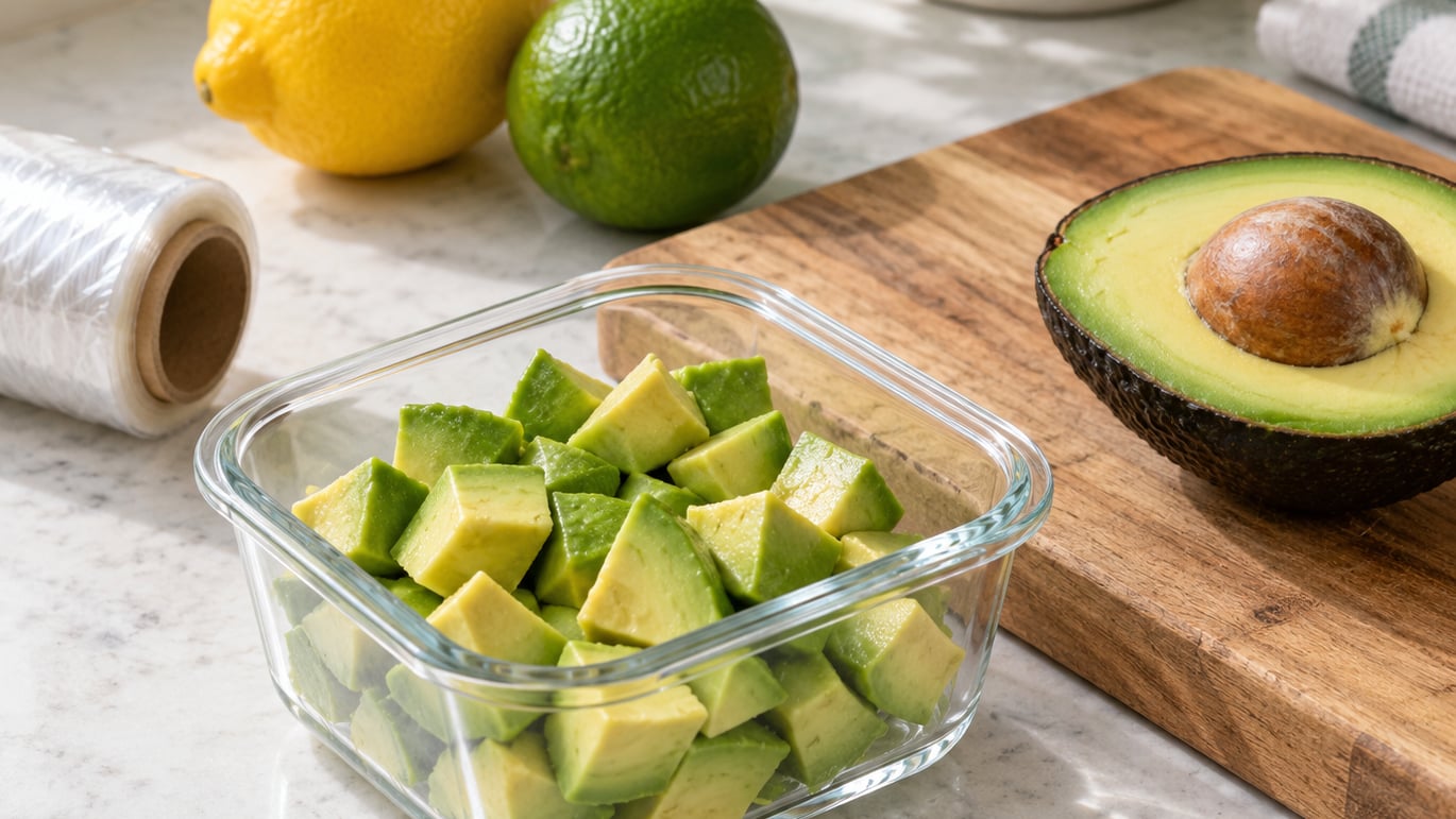 how to store cut avocado