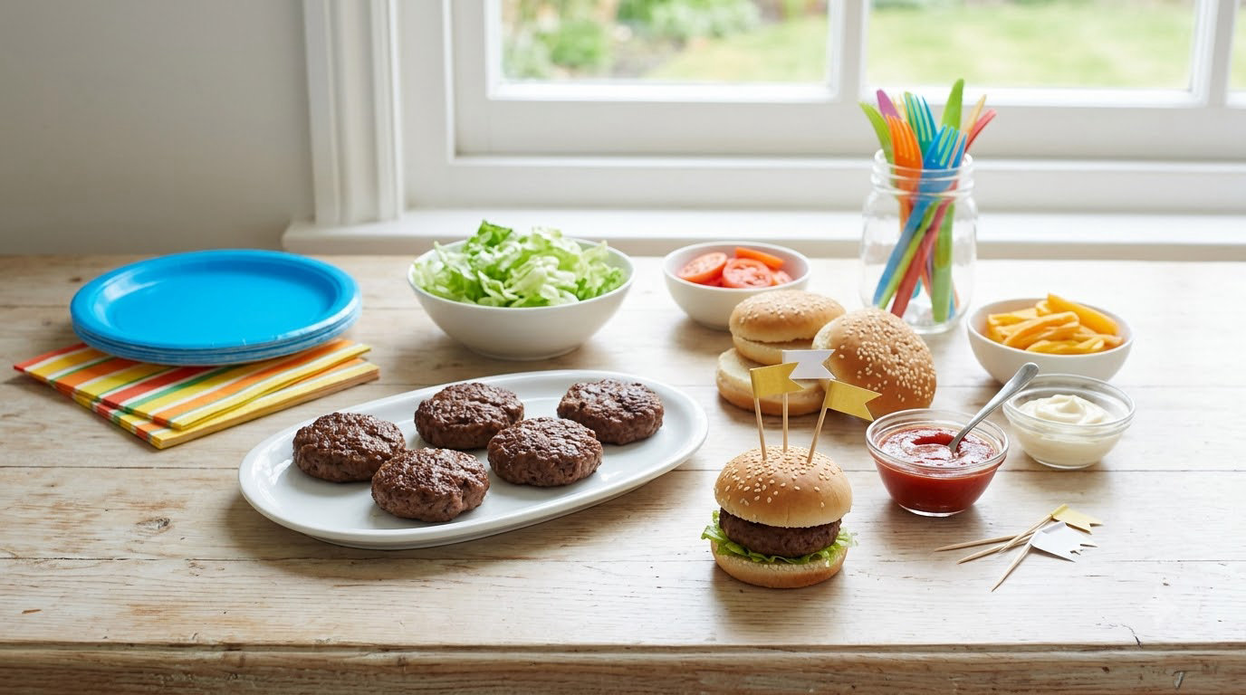 how to make burgers for a kids party