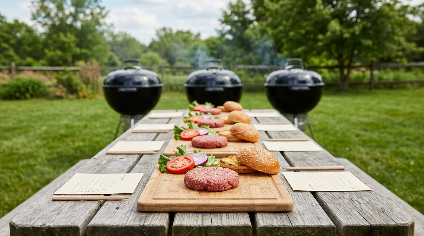 how to host a burger cook off