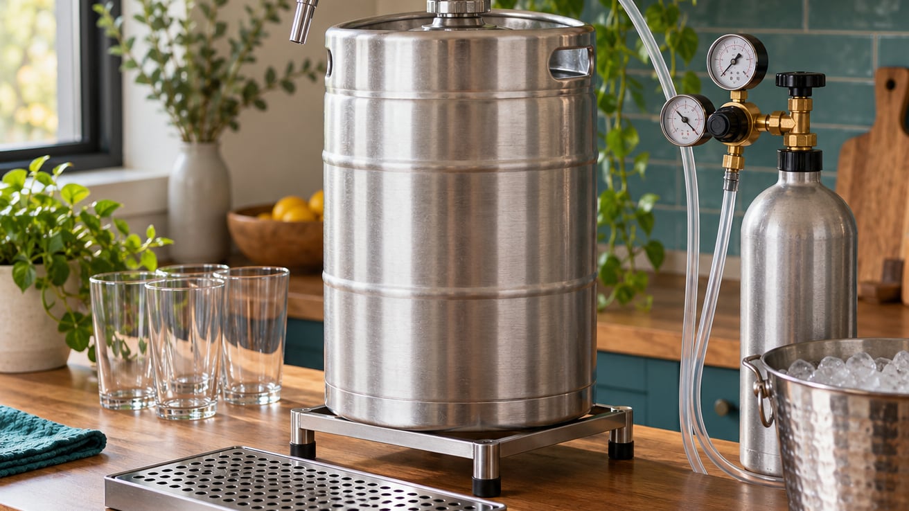 how to tap a keg