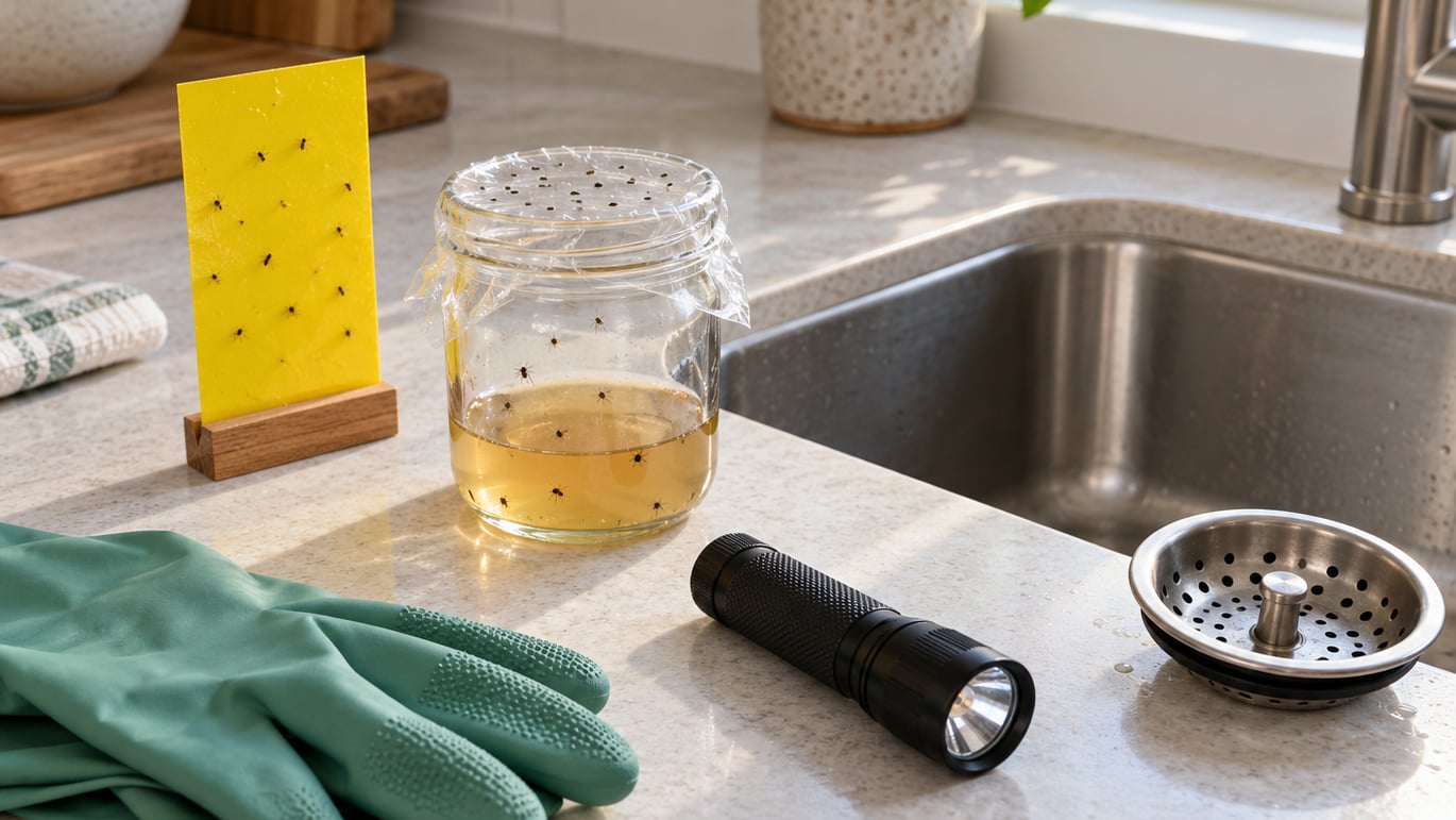 how to get rid of gnats in the kitchen