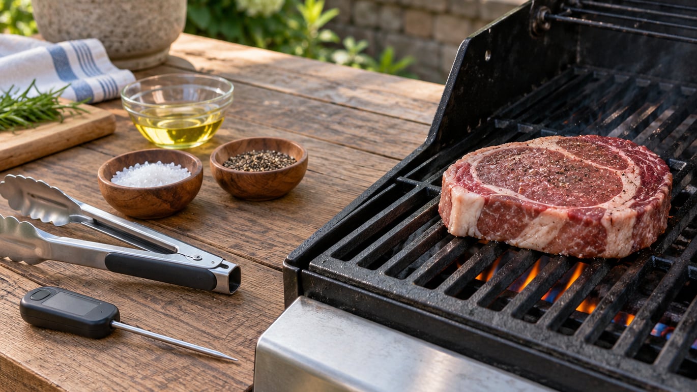 how to grill steak on a gas grill