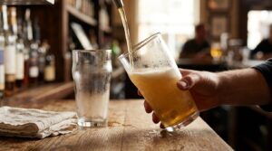 how to pour beer without too much foam