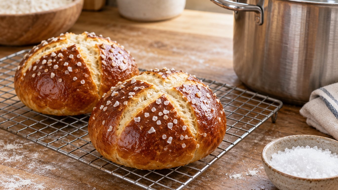 how to make pretzel buns