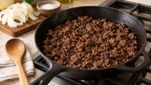 how to brown ground beef properly