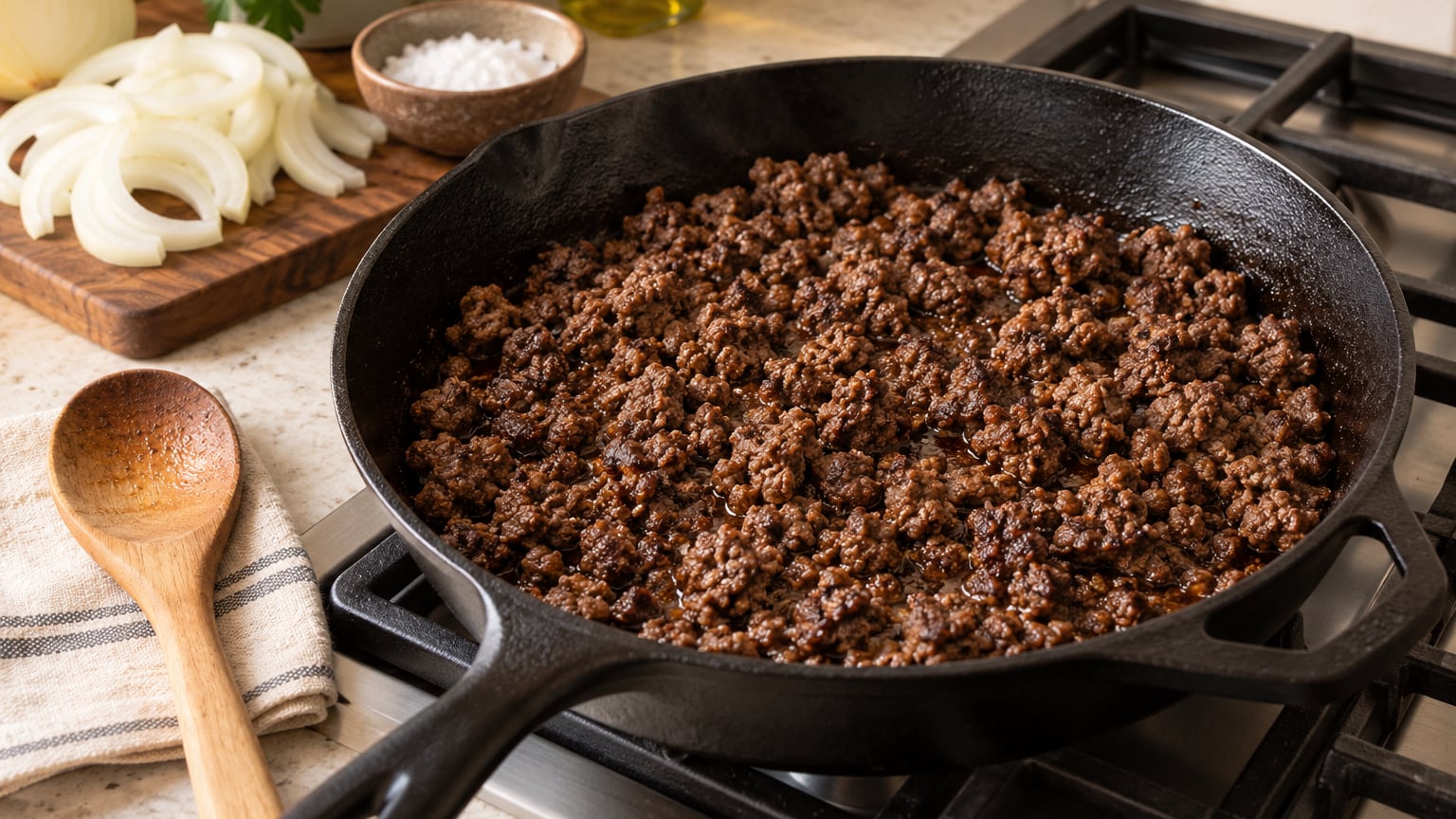 how to brown ground beef properly