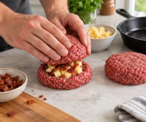 how to make stuffed burgers