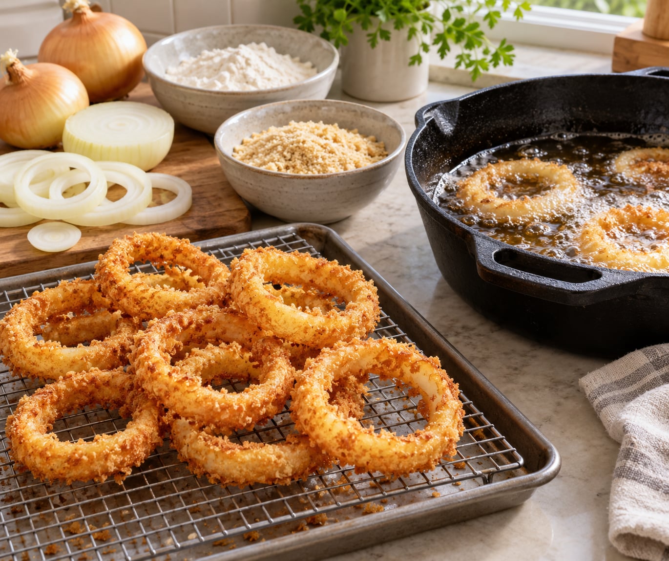 how to make onion rings at home