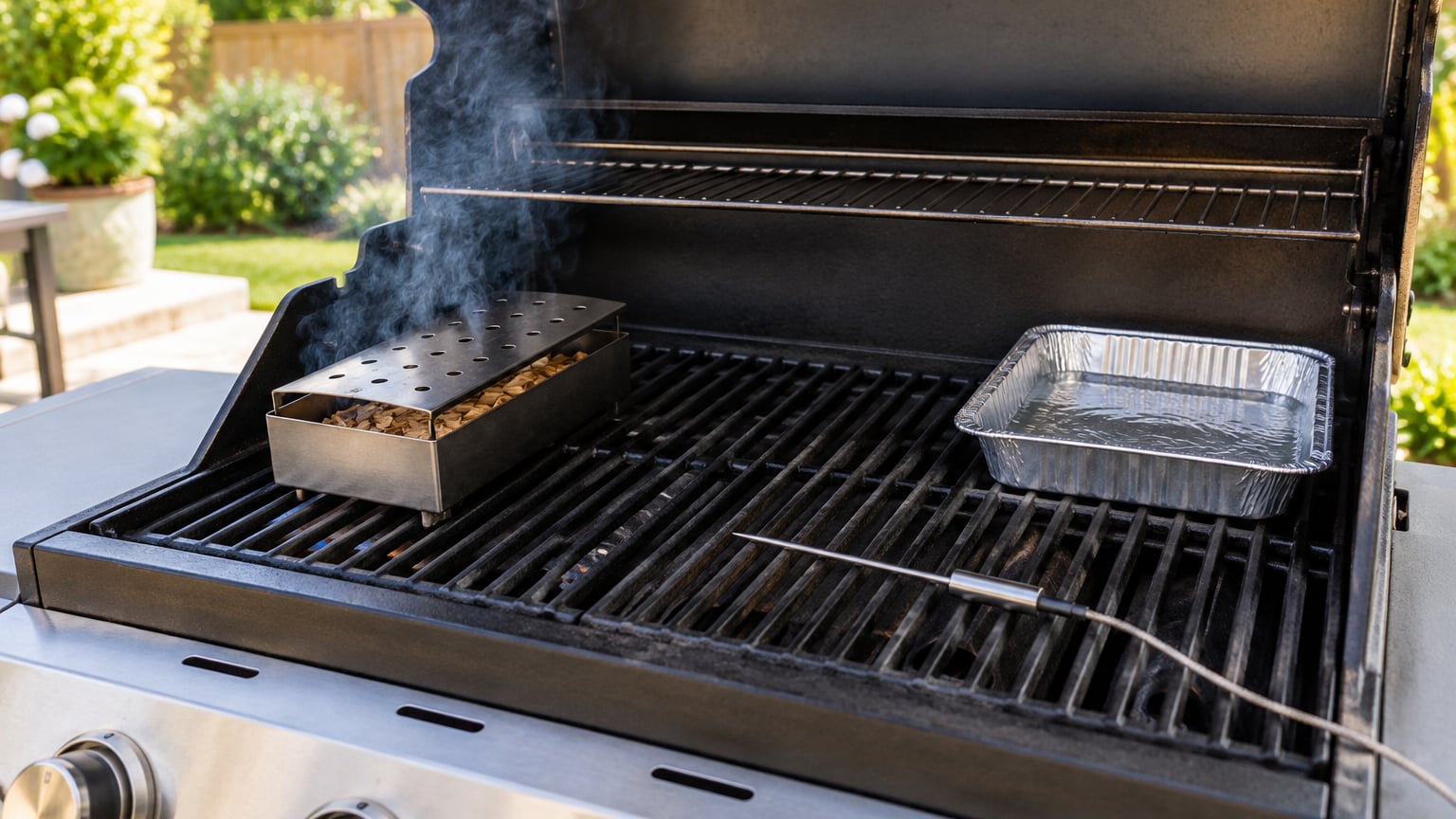 how to use a smoker box on a gas grill