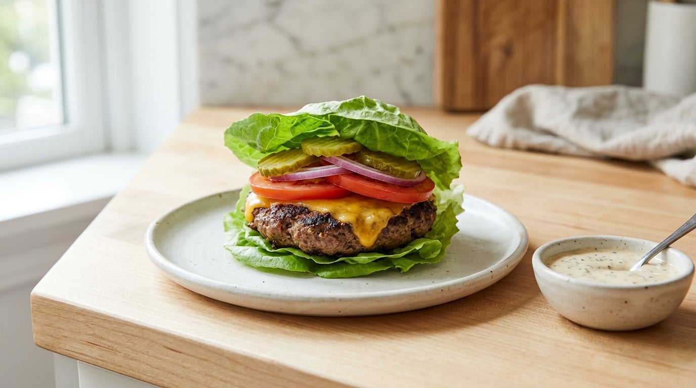 how to make a low carb burger meal