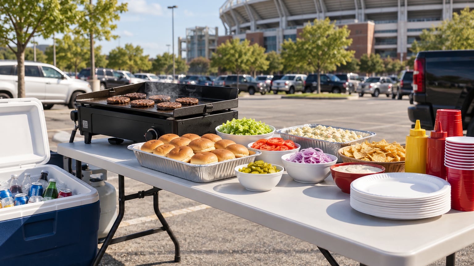 how to plan a tailgate menu
