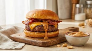 how to make a peanut butter burger