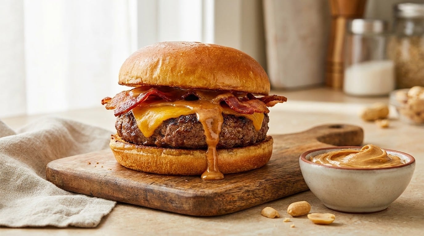 how to make a peanut butter burger