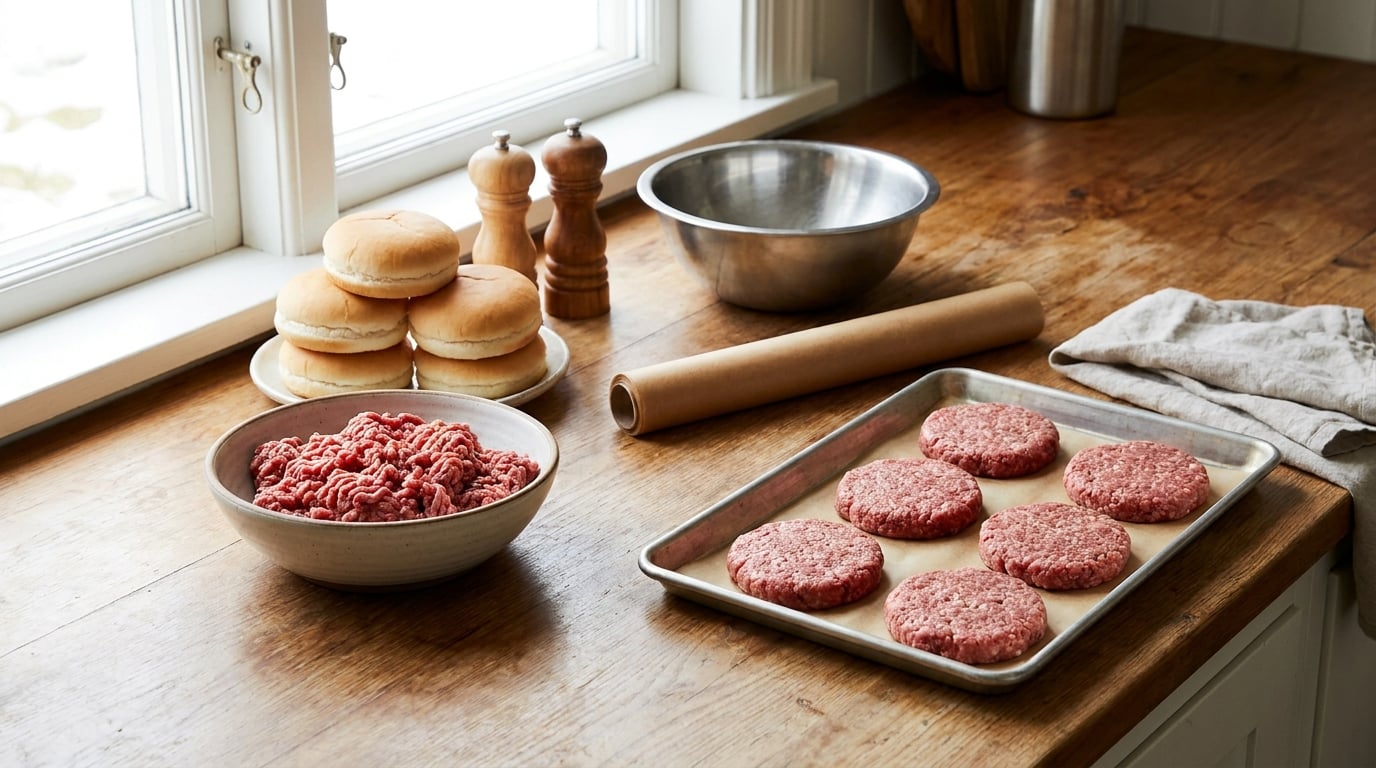 how to make burger patties ahead of time
