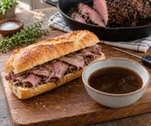 how to make a french dip sandwich