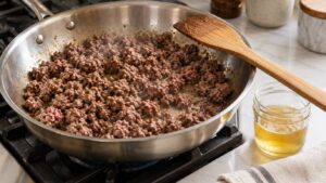 how to cook frozen ground beef