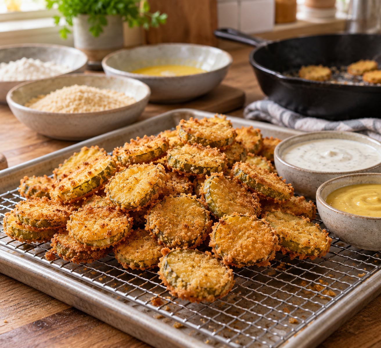 how to make fried pickles