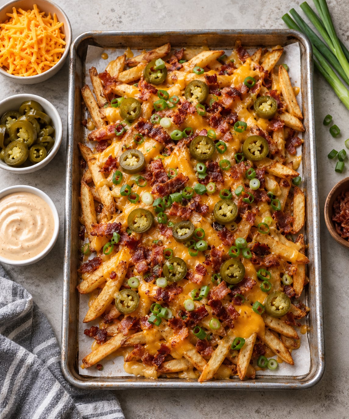how to make loaded fries
