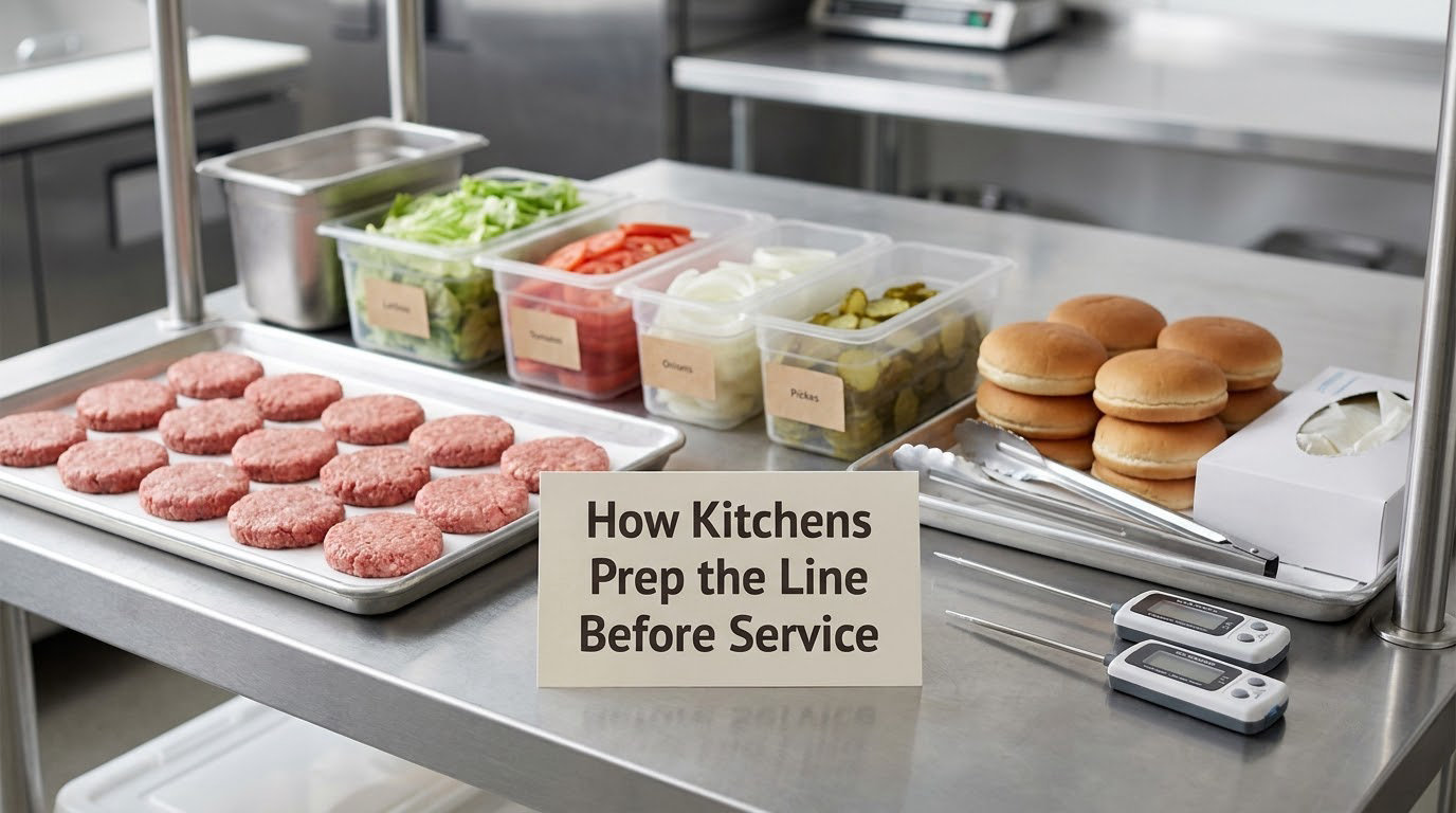 How Kitchens Prep the Line Before Service