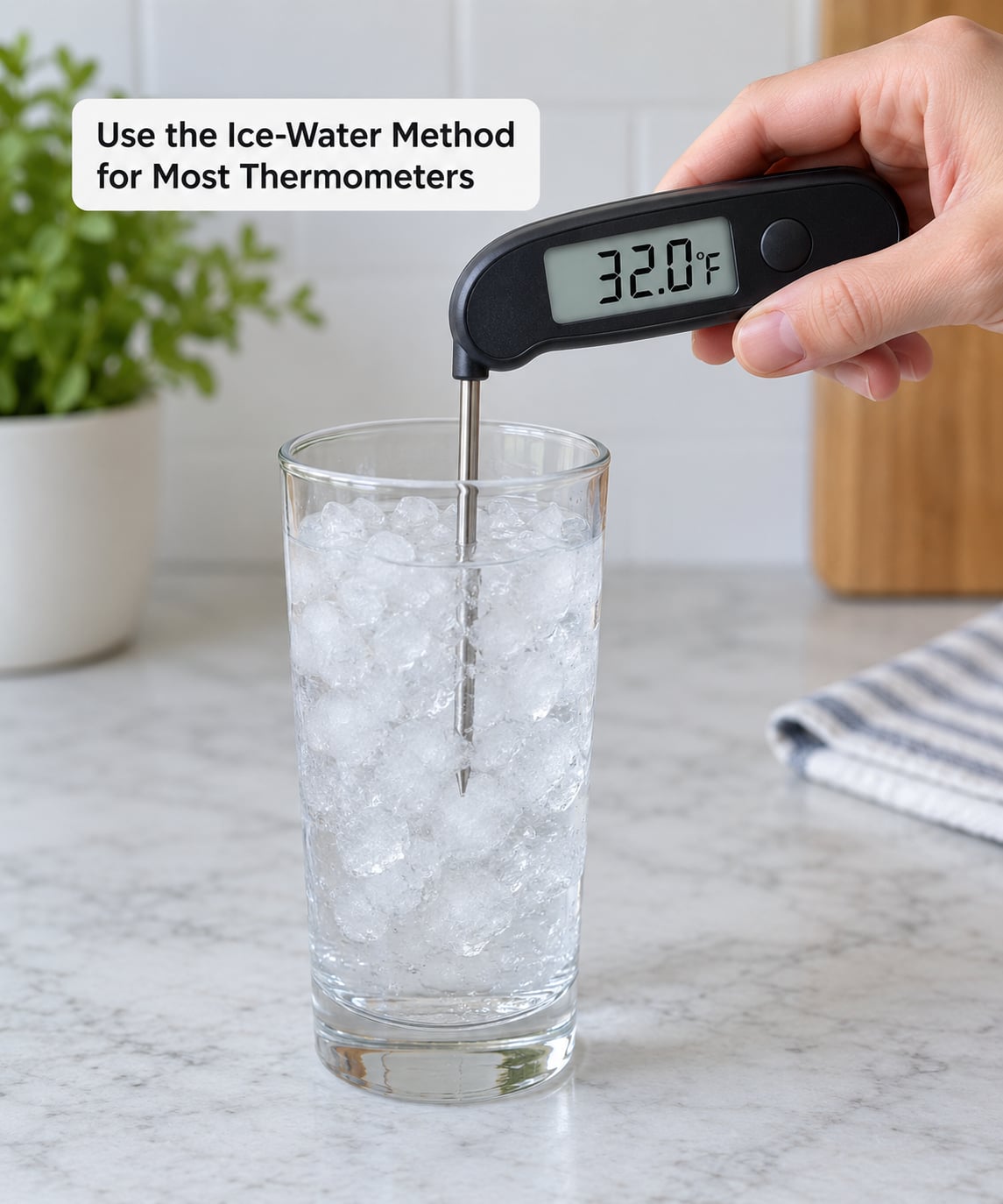 Use the Ice-Water Method for Most Thermometers