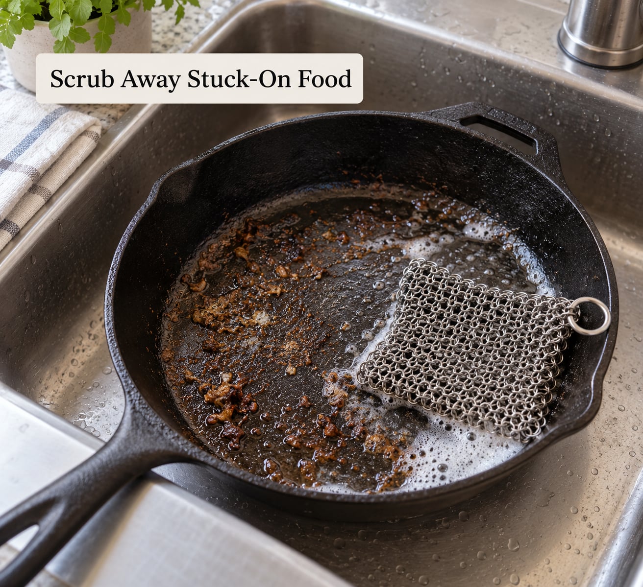 Scrub Away Stuck-On Food
