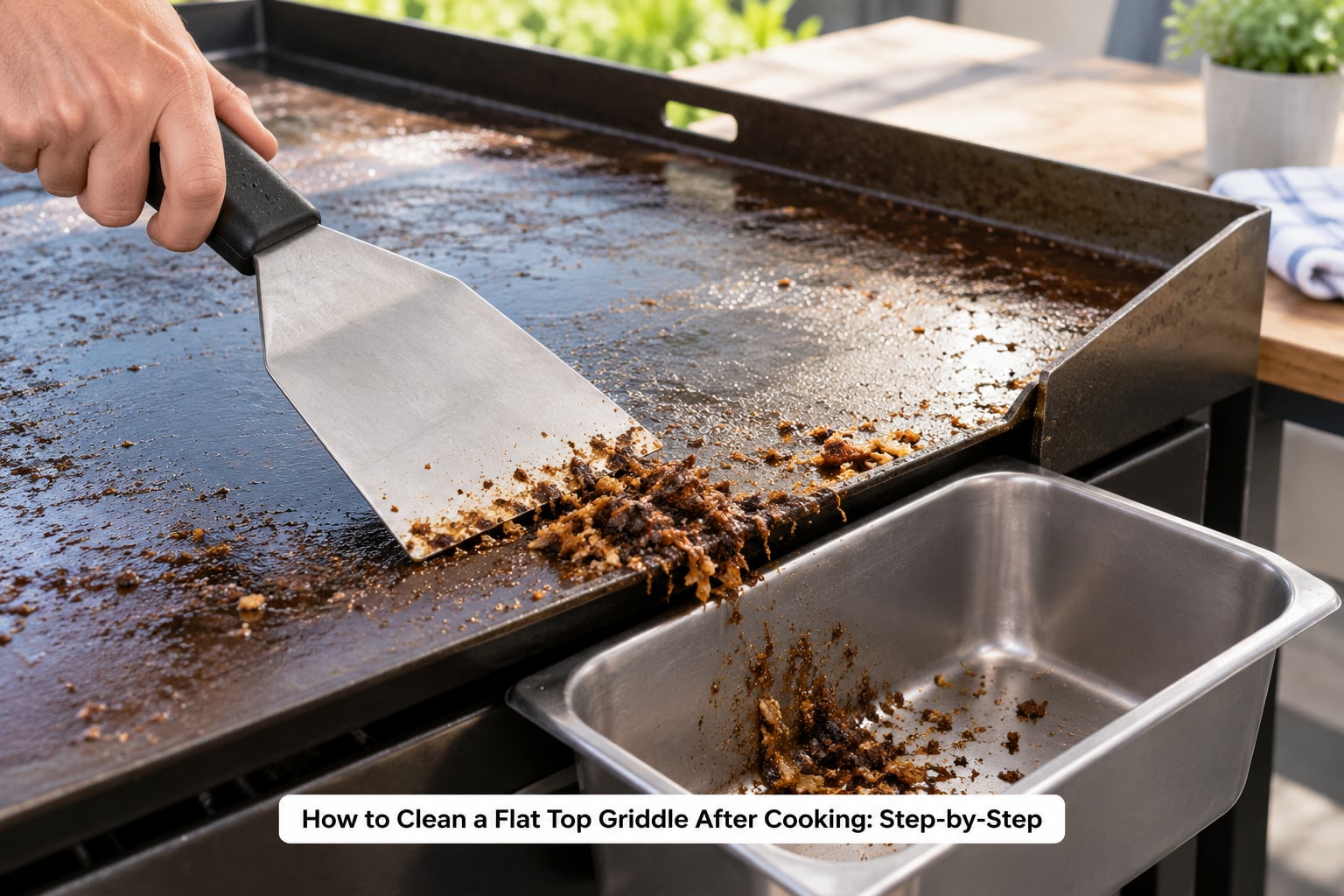 How to Clean a Flat Top Griddle After Cooking: Step-by-Step
