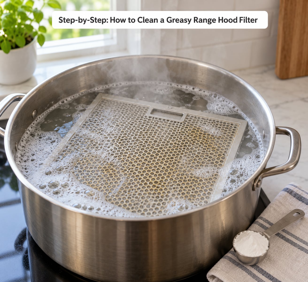 Step-by-Step: How to Clean a Greasy Range Hood Filter