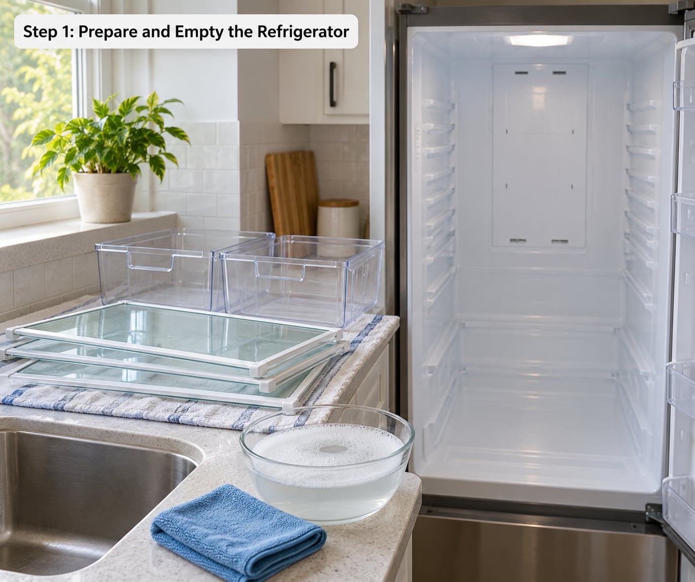 Step 1: Prepare and Empty the Refrigerator