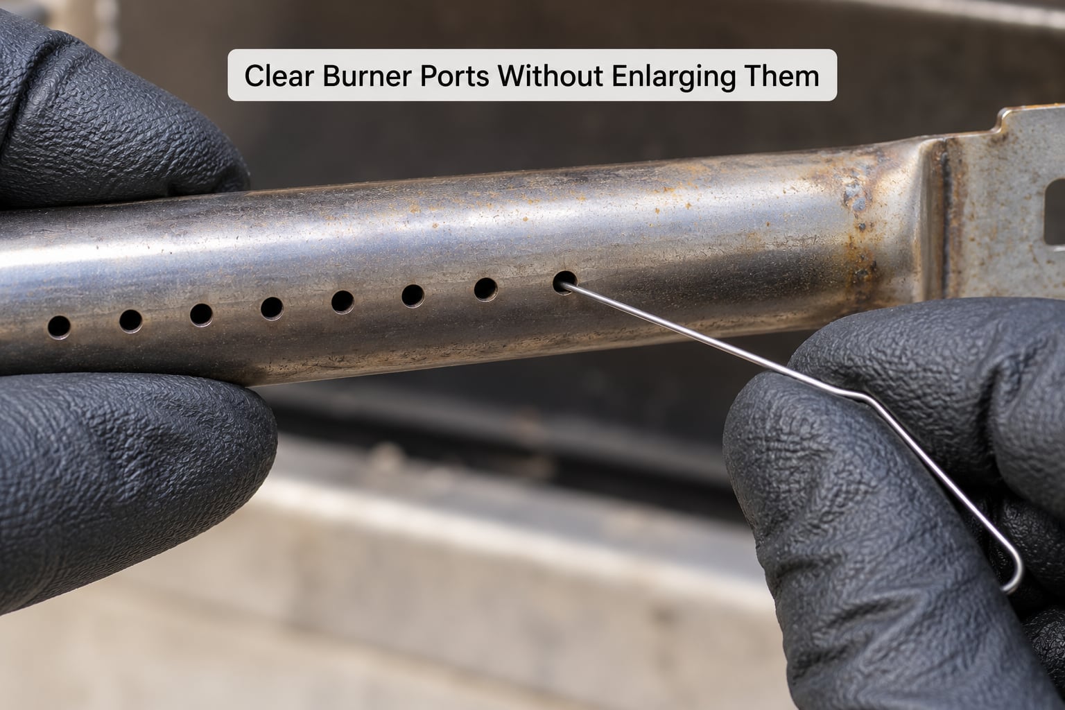 Clear Burner Ports Without Enlarging Them