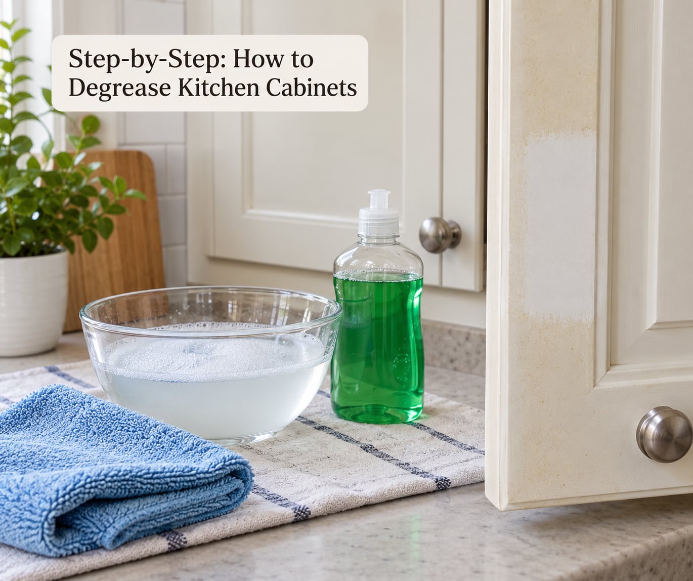 Step-by-Step: How to Degrease Kitchen Cabinets