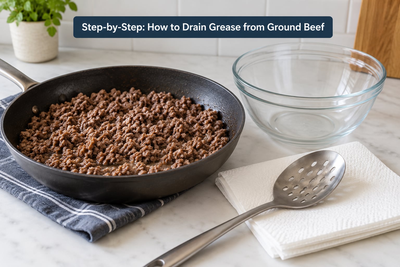 Step-by-Step: How to Drain Grease from Ground Beef