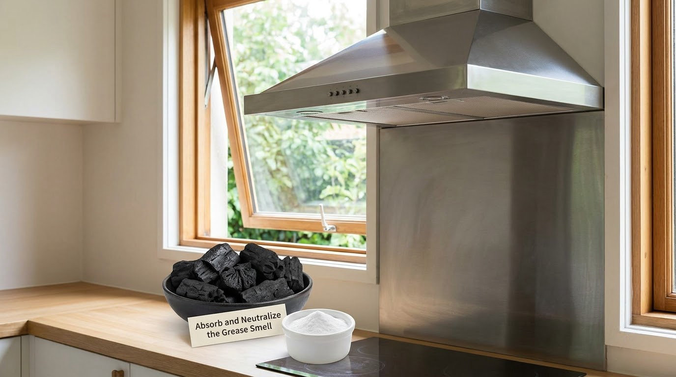 Absorb and Neutralize the Grease Smell