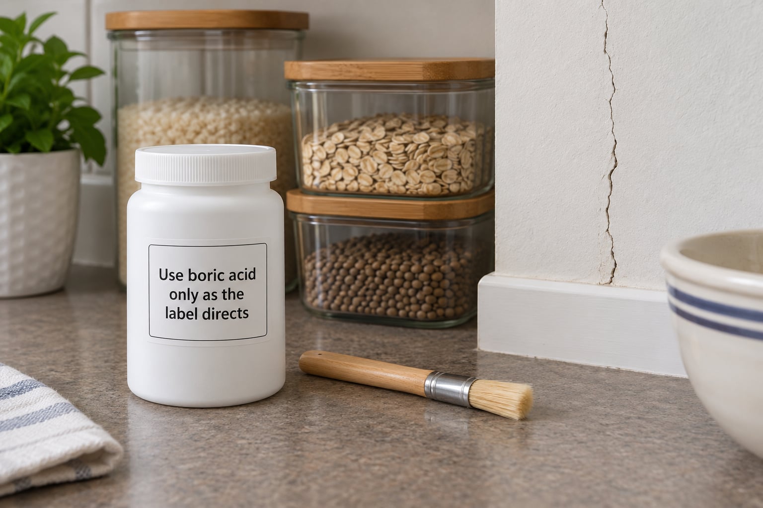 Use boric acid only as the label directs