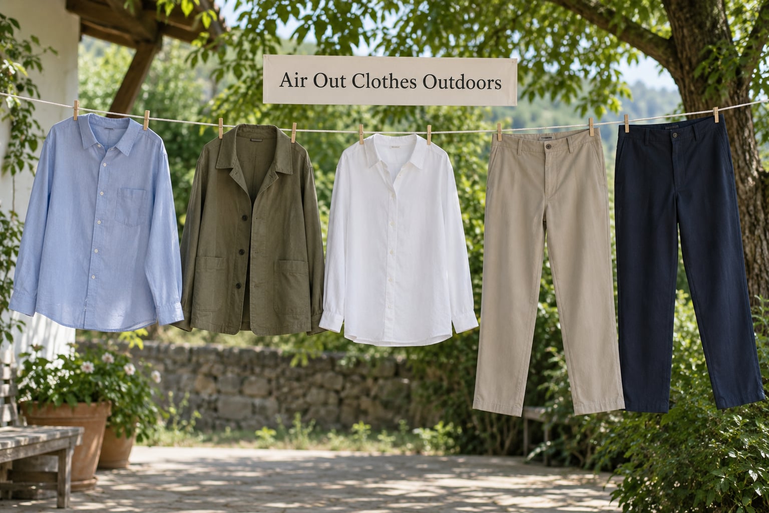 Air Out Clothes Outdoors