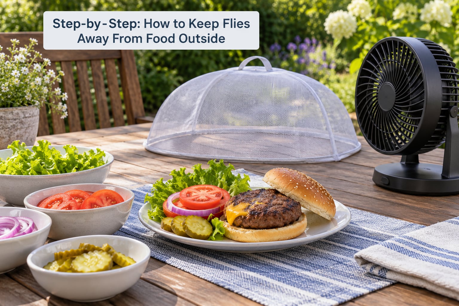 Step-by-Step: How to Keep Flies Away From Food Outside
