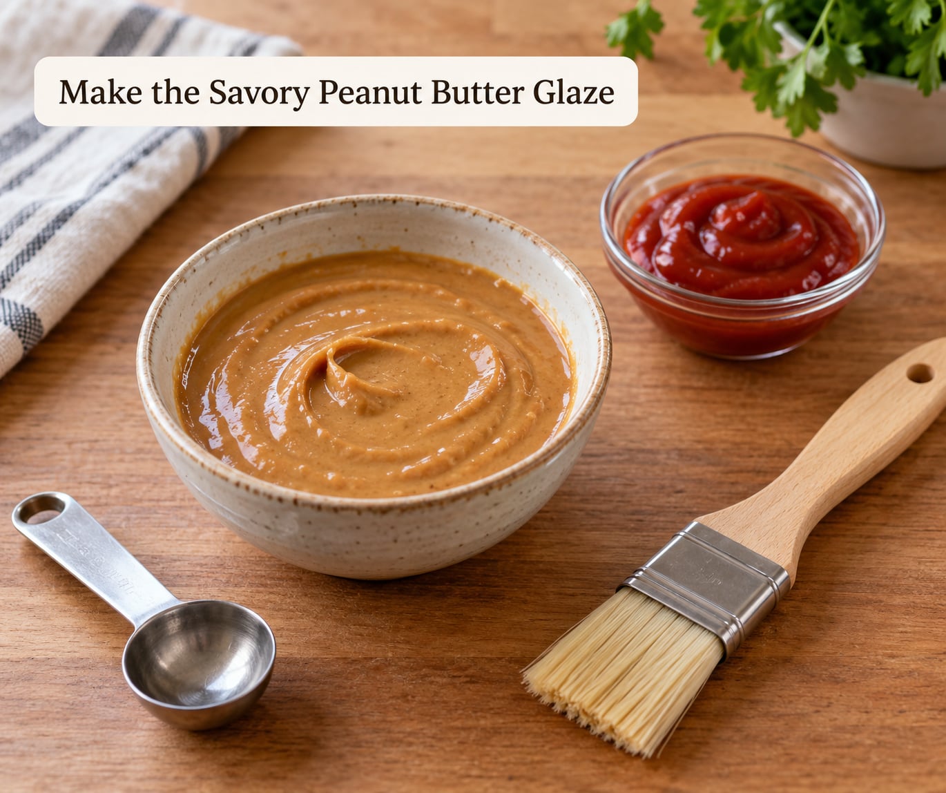 Make the Savory Peanut Butter Glaze