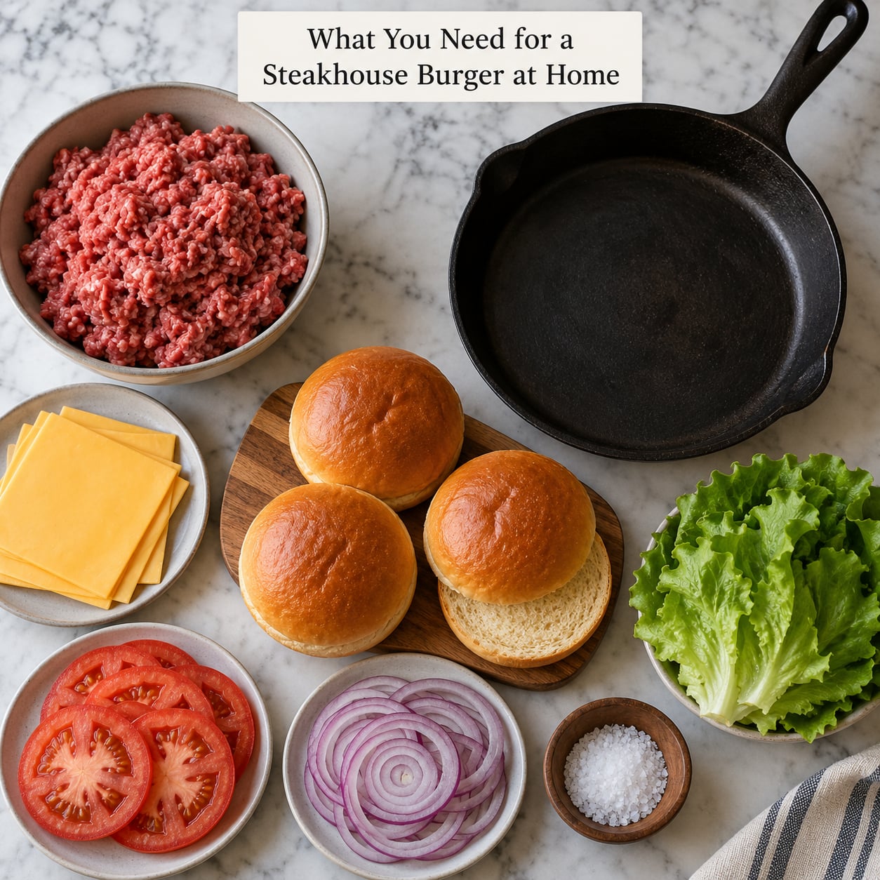 What You Need for a Steakhouse Burger at Home