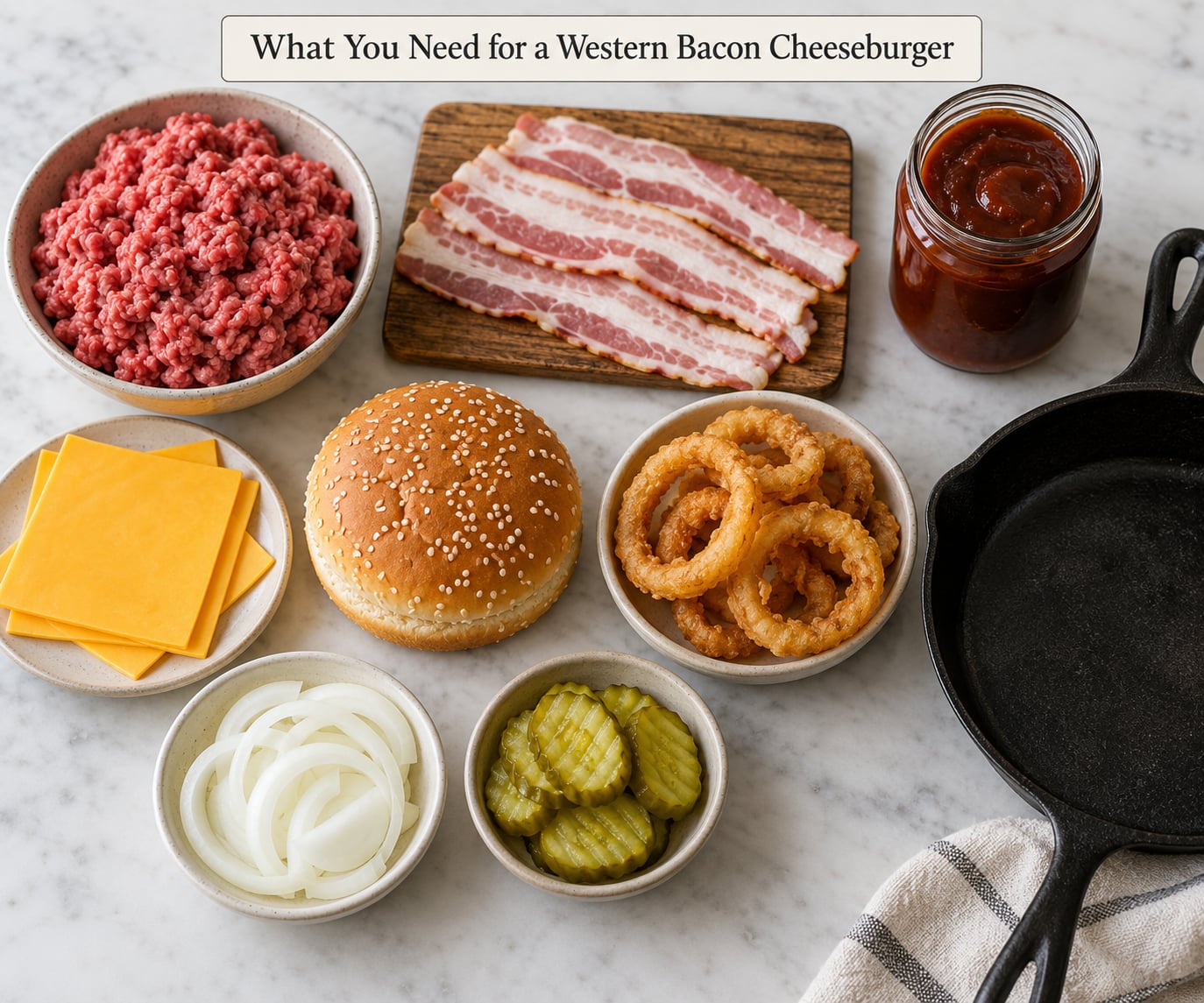 What You Need for a Western Bacon Cheeseburger