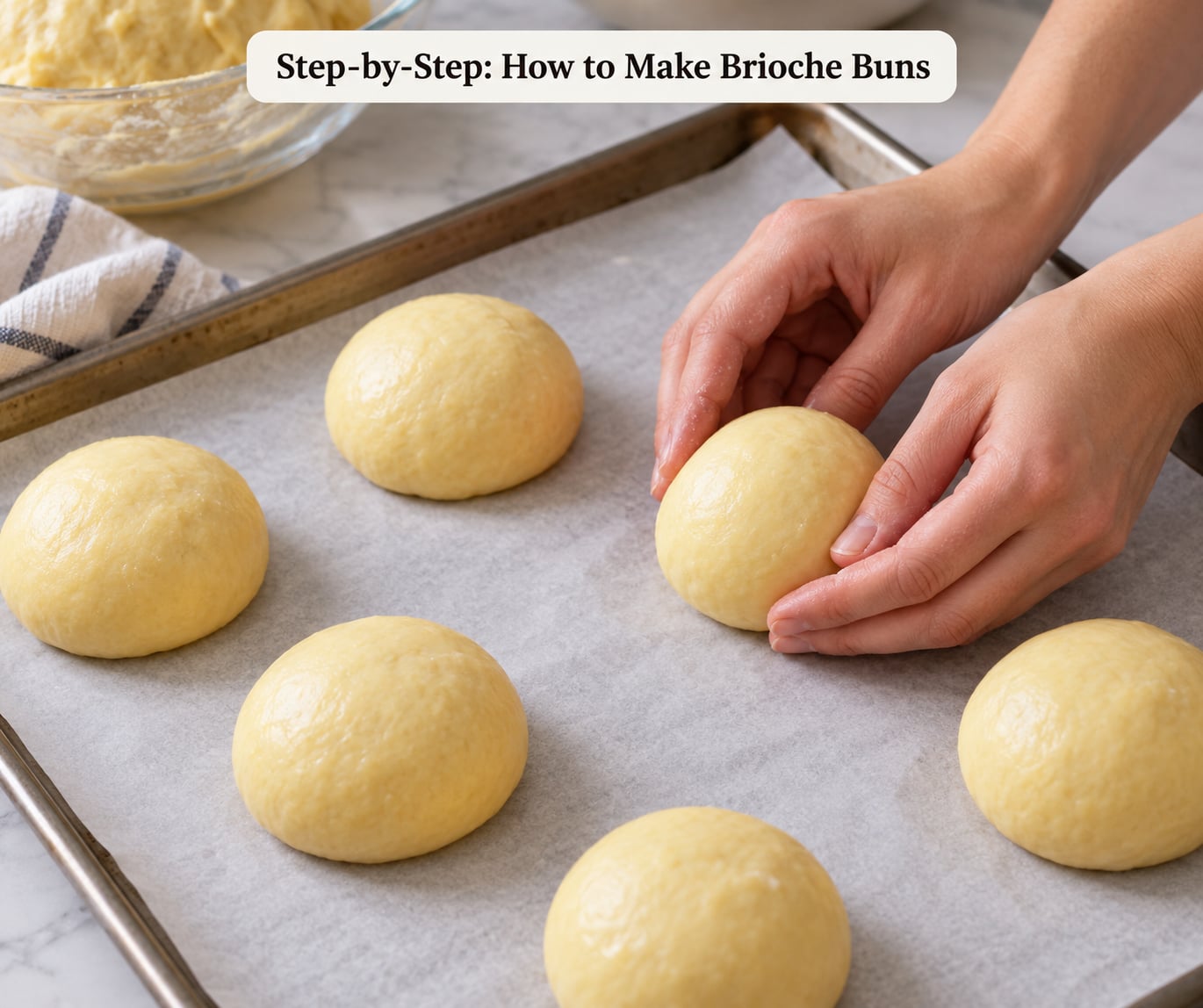 Step-by-Step: How to Make Brioche Buns