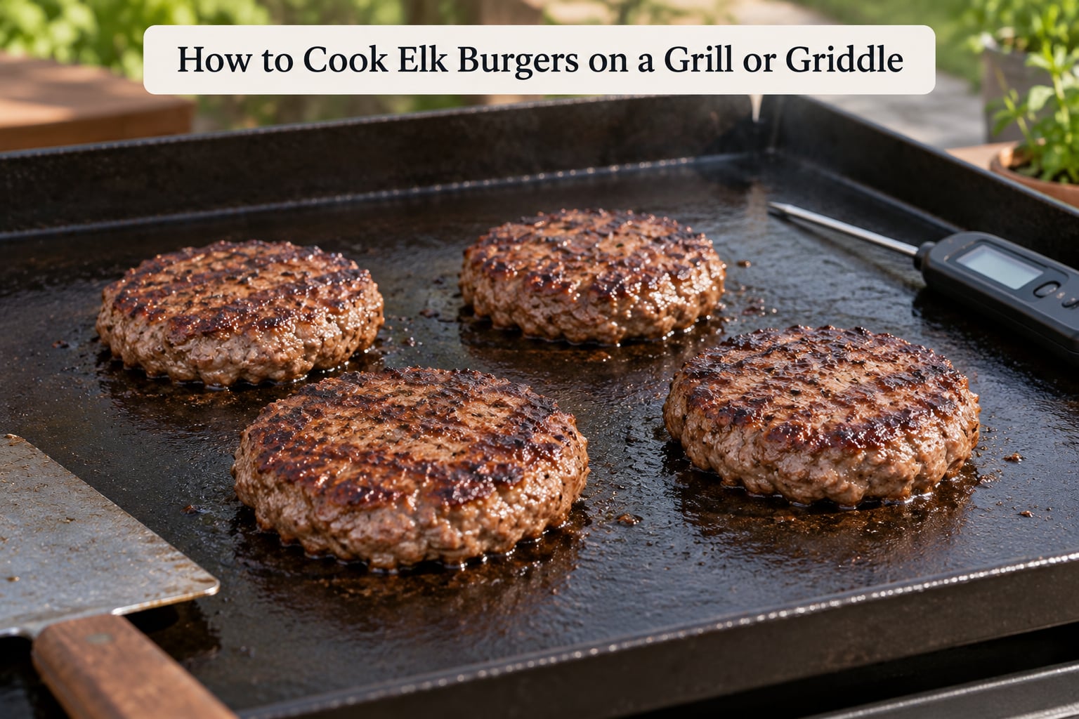 How to Cook Elk Burgers on a Grill or Griddle