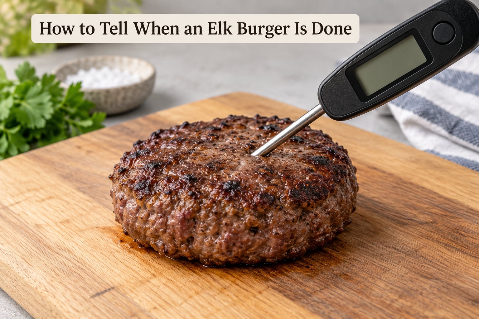 How to Tell When an Elk Burger Is Done