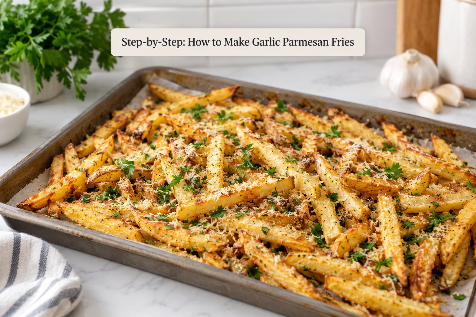 Step-by-Step: How to Make Garlic Parmesan Fries