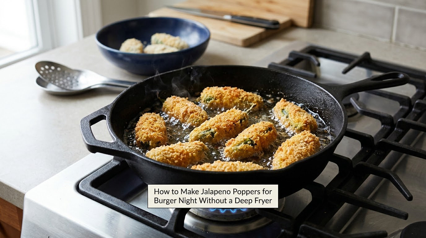 How to Make Jalapeno Poppers for Burger Night Without a Deep Fryer