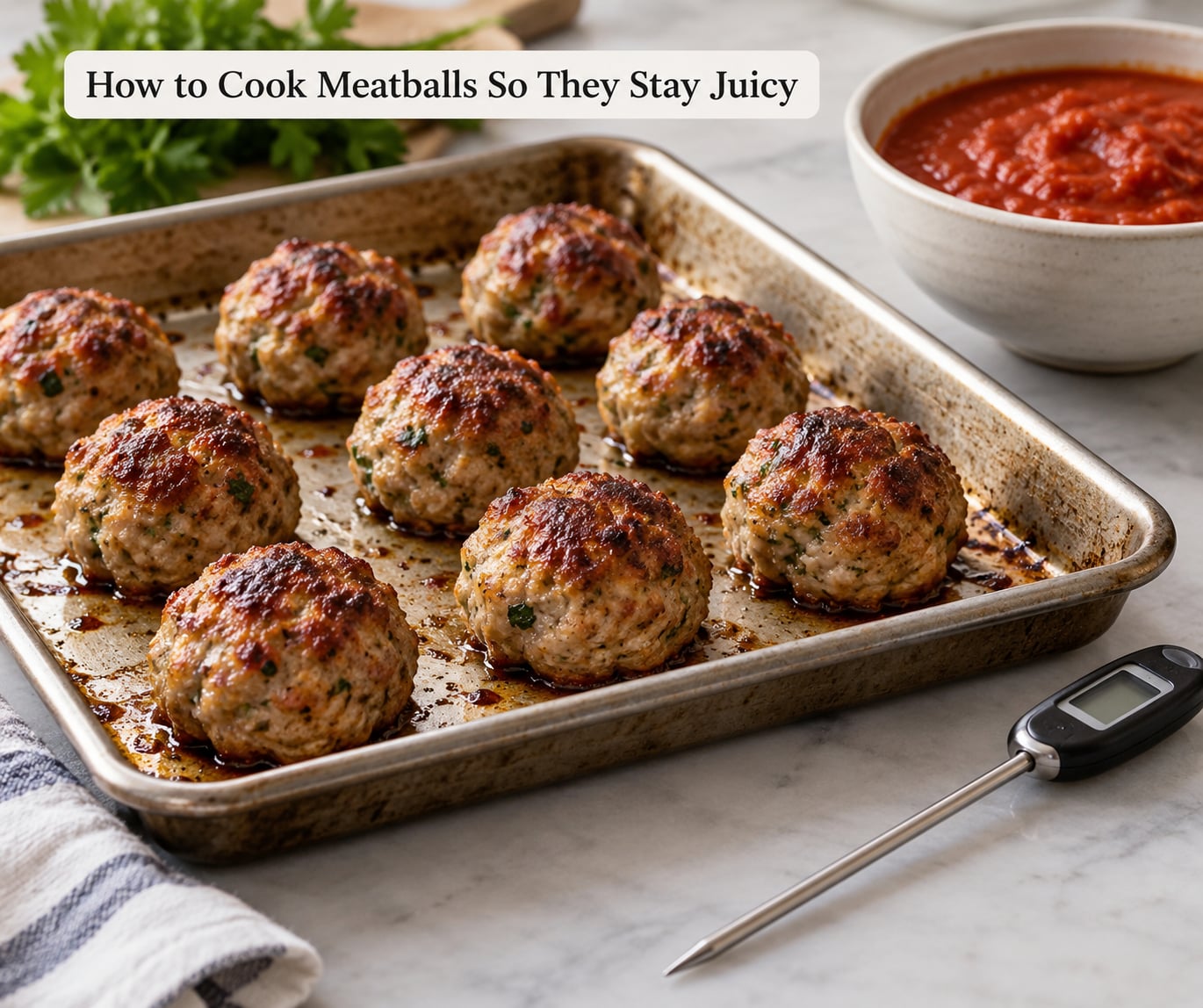 How to Cook Meatballs So They Stay Juicy